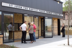 Architect with his parents, Official Opening of St John the Baptist Parish Primary School Hall
